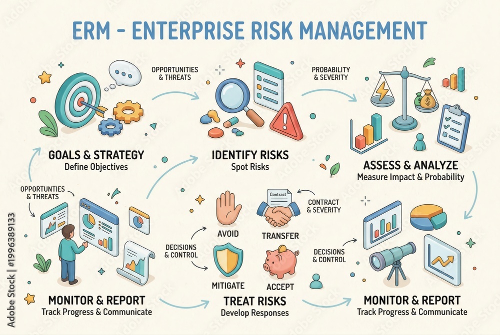 Visualing Risk Management Visualizing enterprise risk management processes with colorful diagrams ...