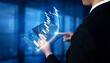 © InfiniteFlow - A business professional engages with digital financial data displayed on a touchscreen device, highlighting modern analytical techniques in a corporate setting. Impute