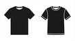 © matahari - Black T-shirt design elements and templates for apparel