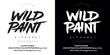 © Kiki - Wild Paint aggressive brush font display typeface for streetwear design and urban extreme sports poster branding