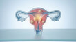 © praewpailyn - Uterine fibroid pelvic pain uterus women health gynecology female anatomy medical concept showing uterine fibroid inside uterus pelvic area with pain highlight for women health gynecology anatomy