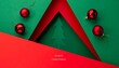 © Jackson - A geometric Christmas design with a green and red color scheme