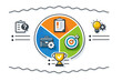 © Tanvir - CAR Interview Technique Infographic Model for Job Interviews and Business Presentations featuring Challenge Action Result Icons with Briefcase Target Clipboard Trophy and Lightbulb.