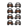 © VektorDesign - Cars in Traffic Icon - Urban Transport Symbol