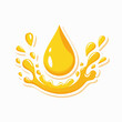 © syahdan - Yellow liquid drop with splashes