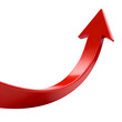 © Adobe Contributor - [Transparent Background PNG]Red Upward Arrow Symbol of Growth