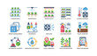 © Cali6ro - Indoor farming icons showing hydroponics and climate systems