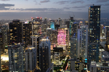  Downtown Miami at Night