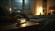 © Erwin - Digital Alarm Clock Glows on Nightstand Beside Sleeping Person in Dark Bedroom.