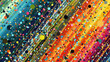 © rolffimages - Diagonal colorful lines and dots