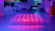 © vectorwin - Multi well plate glowing under uv light in laboratory
