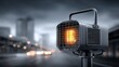© Dmitry - Traffic signal controls vehicles on a busy urban street in low light conditions