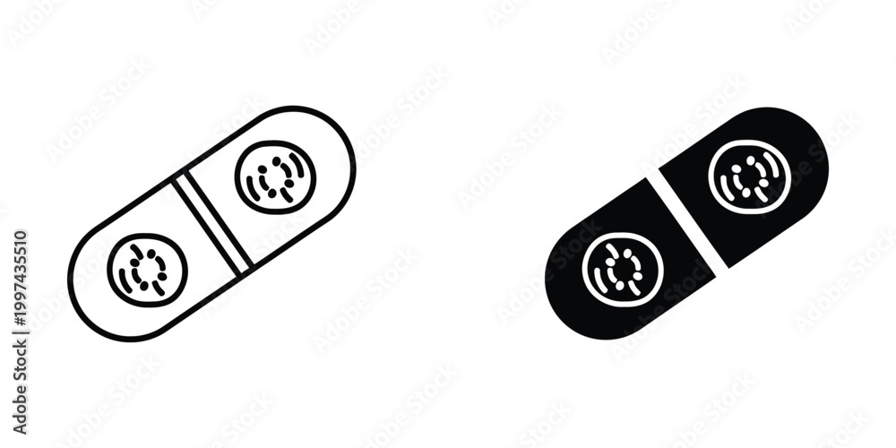 Image vectorielle Stock Comparison of capsule designs with different ...