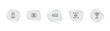© Farahim - artificial intellegence outline icon set. linear vector for ui, web and mobile. thin line motion sensor, artificial intelligence, mail icons.
