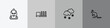 © VectorStockDesign - animals outline icon set featuring backpack, apartheid museum, snowy, kangaroo icons.