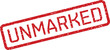 © designboundary - Red 'unmarked' stamp isolated on white background