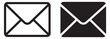 © Ярослав Дацко - envelope mail icon set, message communication symbol for email and letter, outline and filled vector collection isolated on transparent background