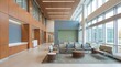 © Praphapan - A modern waiting area with natural light and minimalist design