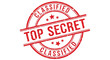 © Taky - Red rubber stamp with the text top secret vector illustration