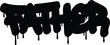 © Muhammad - Graffiti father text vector, urban street art style lettering with black paint drips, bold spray paint typography for fathers day apparel