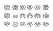 © Pias - Diverse group icon set representing teamwork and collaboration in a clean modern style