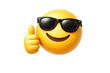 © Image_hut - Cool emoji character approval gesture with sunglasses isolated on transparent background