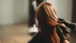 © annebel146 - Closeup Hair care, female adult keratin treatment on brunette hair.