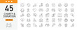 © Precision Icons - Charity and donation icons set representing giving, support, fundraising, community help and social care. Editable Stroke.