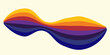 © Yanto - Abstract colorful 70s background vector. Vintage retro wallpaper with rainbow stripes and wavy lines. A 1970 color illustration suitable for posters, banners, decorative items and wall art.