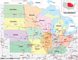 © lesniewski - Map of the Midwest region of the United States