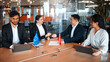 © Valerii Apetroaiei - Diplomatic negotiations between countries in the office