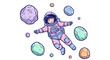 © Haki - Astronaut in Space Suit Floating.