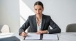 © MUGU STD - Businesswoman signing legal contract document