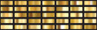© ExtremeStock - Gold gradients swatches big set.Set of gold gradient vector palette for background template. Royal golden gradients. Vector