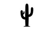 © Amjad - Vector silhouette of cactus with three arms, desert vegetation, resilience symbolic art