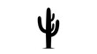 © Amjad - Vector silhouette of cactus with three arms, desert vegetation, resilience symbolic art