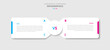 © ribkhan - Demographic comparison for infographic with drop shadow style with round box container with circle center opposite direction with two point list information