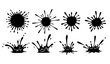© MDSOBUJ - Ink Splash and Paint Splatter Icon Set Featuring Liquid Drops, Abstract Blots, and Artistic Splash Effects for Creative Design, Grunge Textures, and Graphic Projects