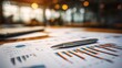 © Din Nasahrudin - Financial reports with charts and pen on desk. Analyzing budget and data for nonprofit organization. Pie chart and bar graphs display fund distribution.