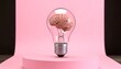 © Innovative - Lightbulb brain creativity innovation intelligence bright thinking