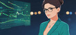 © hakule - Professional Female Financial Analyst Reviewing Stock Market Data