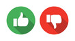 © Anonymous - Feedback user interface collection in flat style, like, dislike, approval, rejection, and voting symbols.