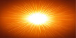 © Alpha Designs - A bright summer sunrise design features an abstract sunburst background with warm orange and yellow rays glowing like a hot star burst vector illustration