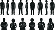 © MdShah - Medical staff silhouettes set with doctors and nurses in scrubs isolated on white background for healthcare design