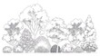 © PAVEL - Trees and bushes in elevation view for use in architectural drawings