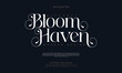 © fonteraa - Bloom Haven, Beauty Luxury font alphabet logo. Typography beautiful fashion elegant classic letters