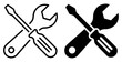 © graphenitix - repair tools icon wrench screwdriver service
