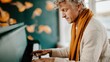 © Pinklife - A talented musician with a stylish look creates a tranquil atmosphere, showcasing the art of piano playing and the beauty of musical expression.
