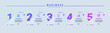 © Tuba Reza - infographic design template with icons and 5 steps or options. Clean business infographic layout suitable for presentations, banners, workflow layouts, process diagrams, flow charts, and corporate