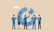 © Hanufa - businessman coworker help complete jigsaw puzzle loop alphabets PDCA